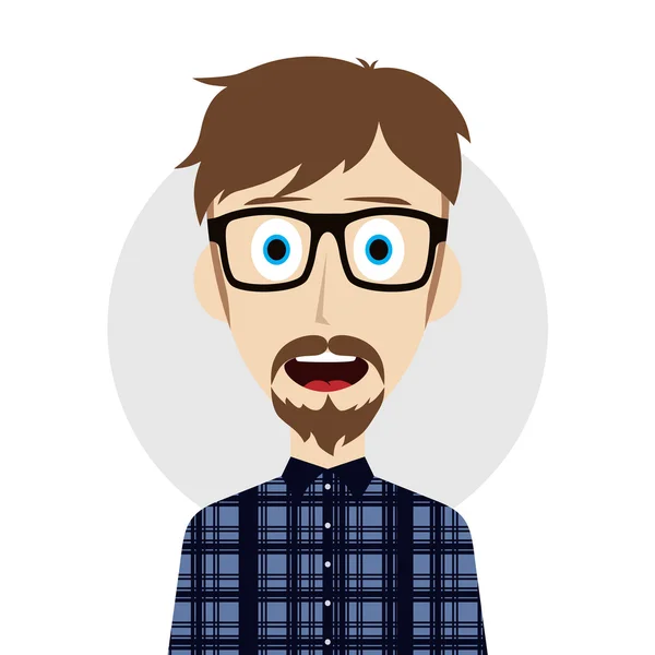 Lachen Cartoon Guy — Stockvector