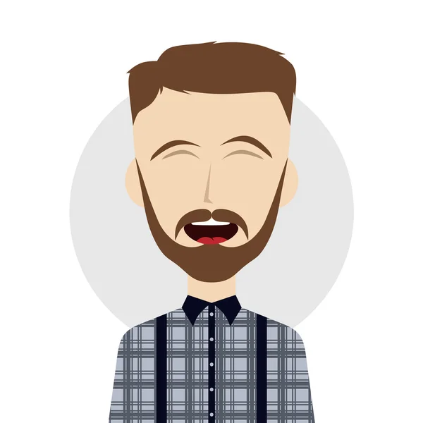 Vector: tio | Riendo dibujos animados tio — Vector de stock © vectorfirst #69756347