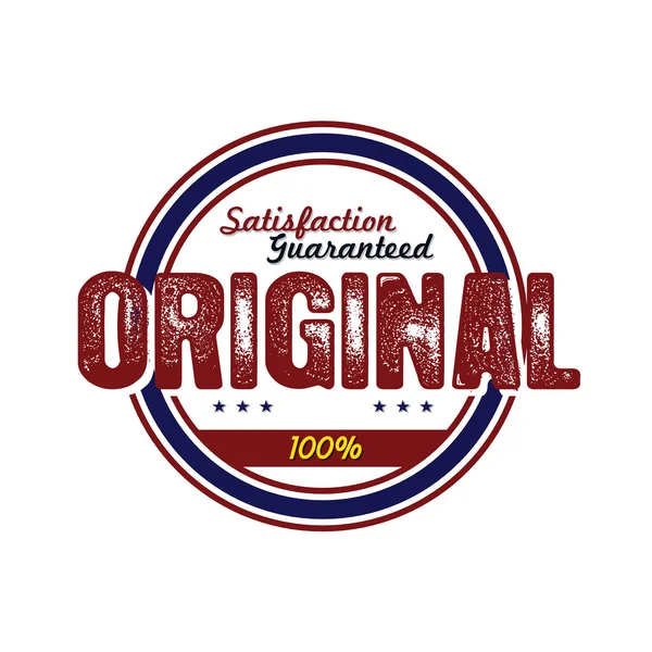 Original vintage badge — Stock Vector