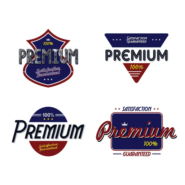 Ensemble de thème de badge de qualité produit premium — Image vectorielle