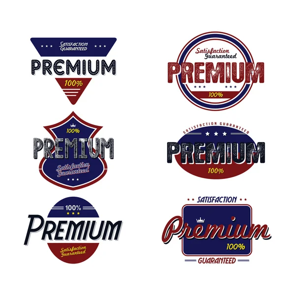 Premium product kwaliteit badge set — Stockvector