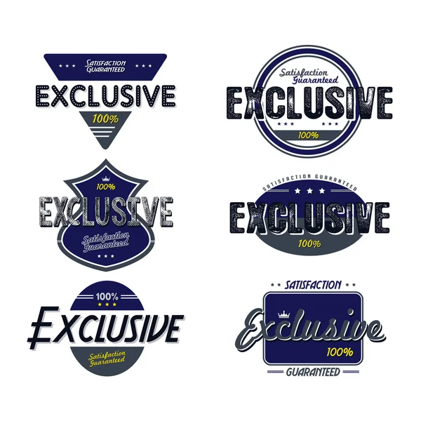 Exclusive product quality badge set — Stock Vector