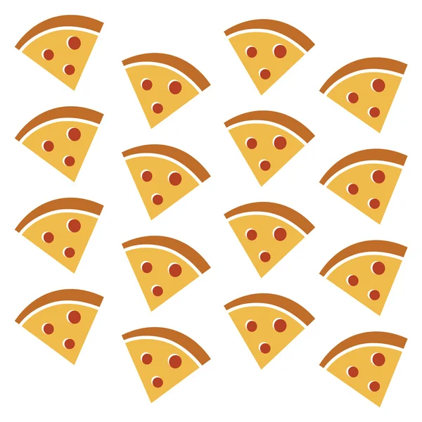 Пицца - тема ресторана — стоковый вектор