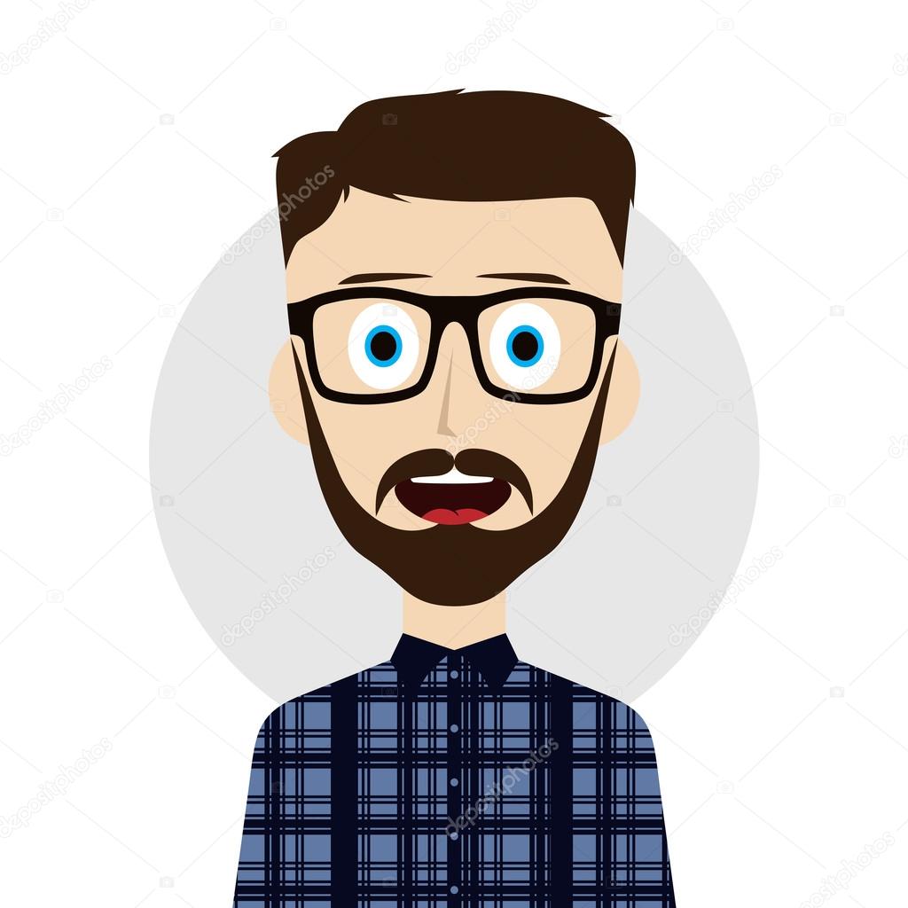 Riendo dibujos animados tio — Archivo Imágenes Vectoriales