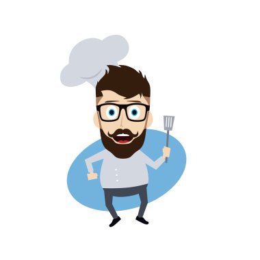 Scoopula ile genç Şef