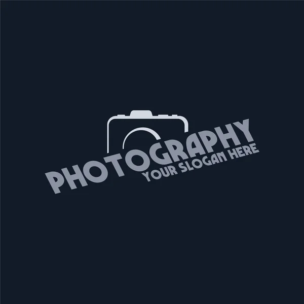 Fotoğrafçılık - logo şablonu — Stok Vektör