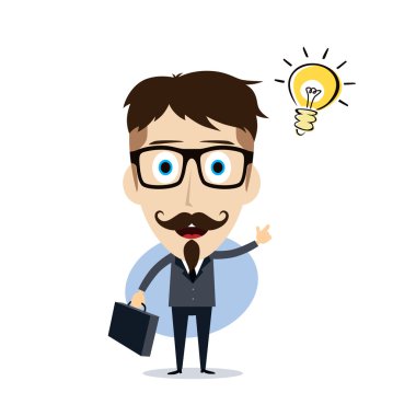 İşadamı sunu çizgi film