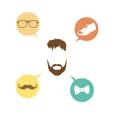 Retro adam - geek hipster