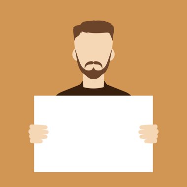 adam tutarak boş işareti