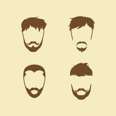hipster male art   set