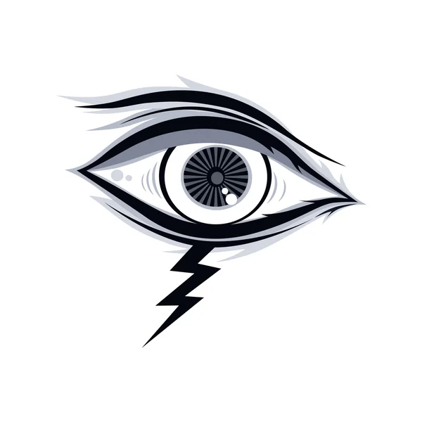 Thunder bolt eye — Stockový vektor