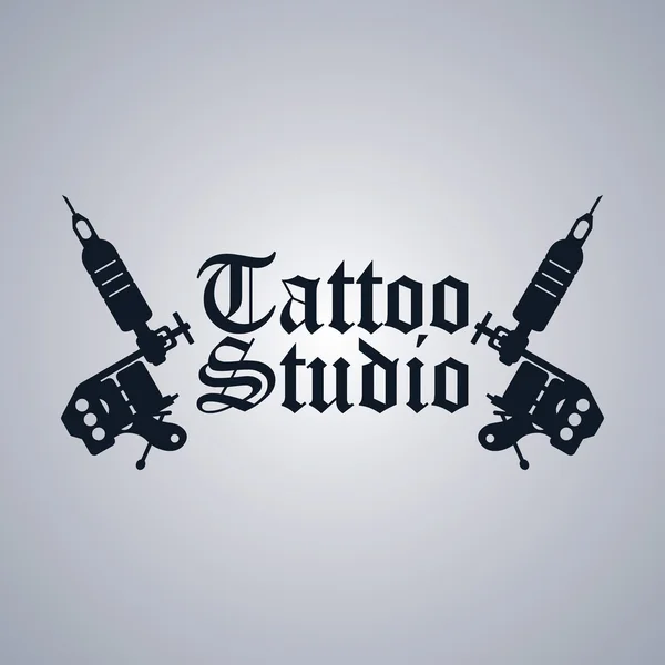 Tattoo parlor template — Stock Vector