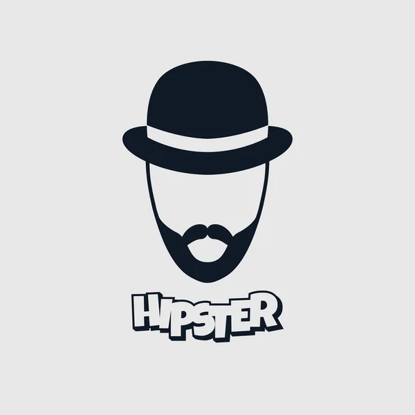 Chapeau bol hipster — Image vectorielle