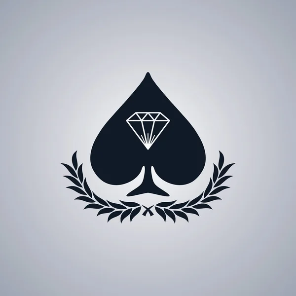 Ilustración icono de diamante — Vector de stock