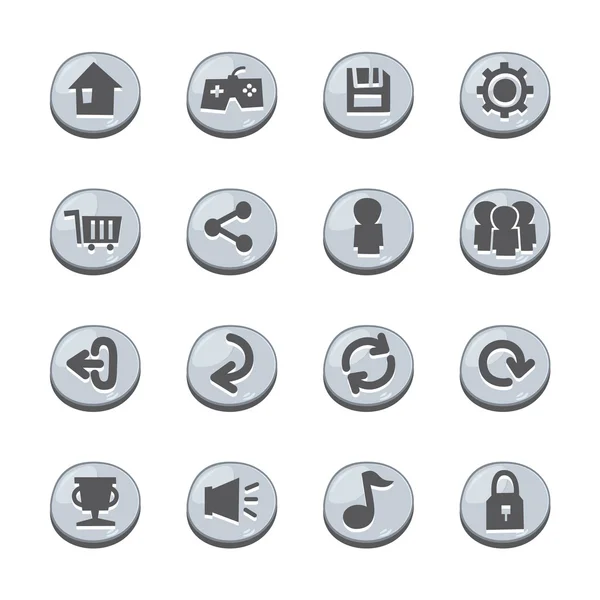 Abstract icons button set — Stock vektor