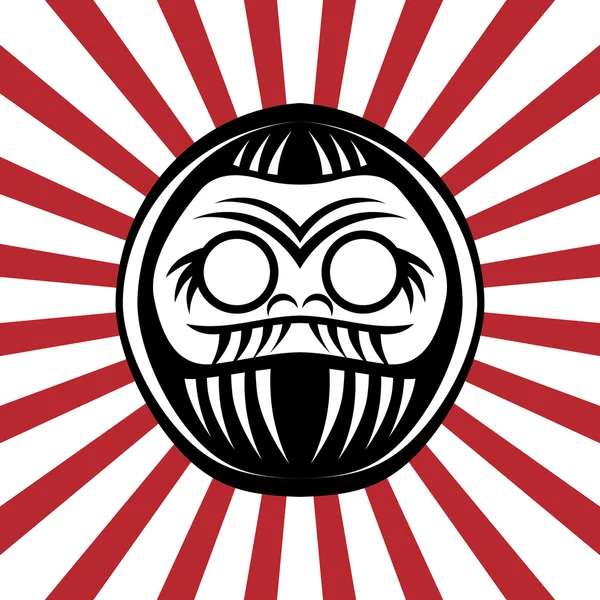 Poupée guerrière japonaise — Image vectorielle