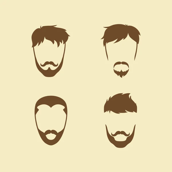 Ensemble d'art masculin hipster — Image vectorielle