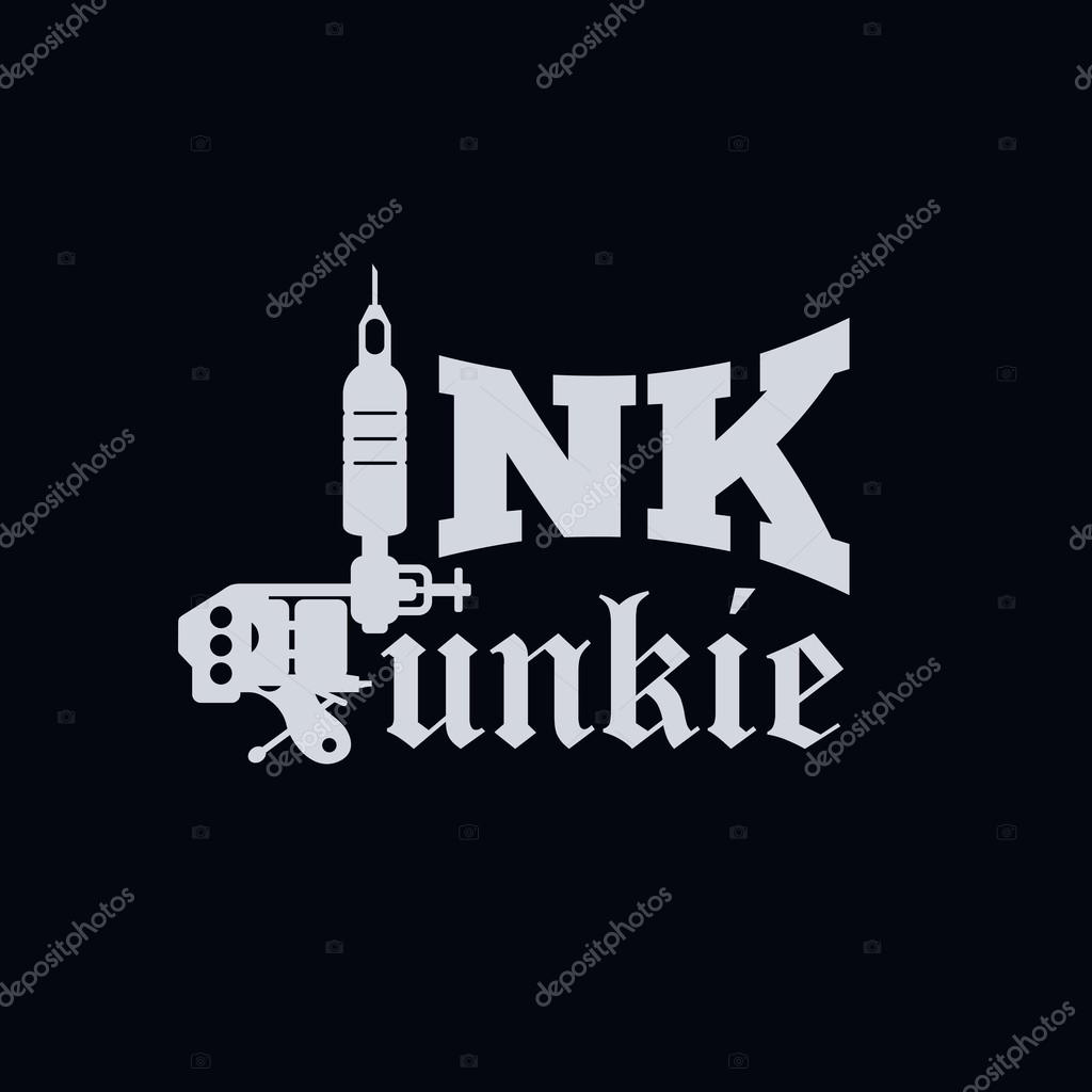 Tattoo parlor template vector illustration
