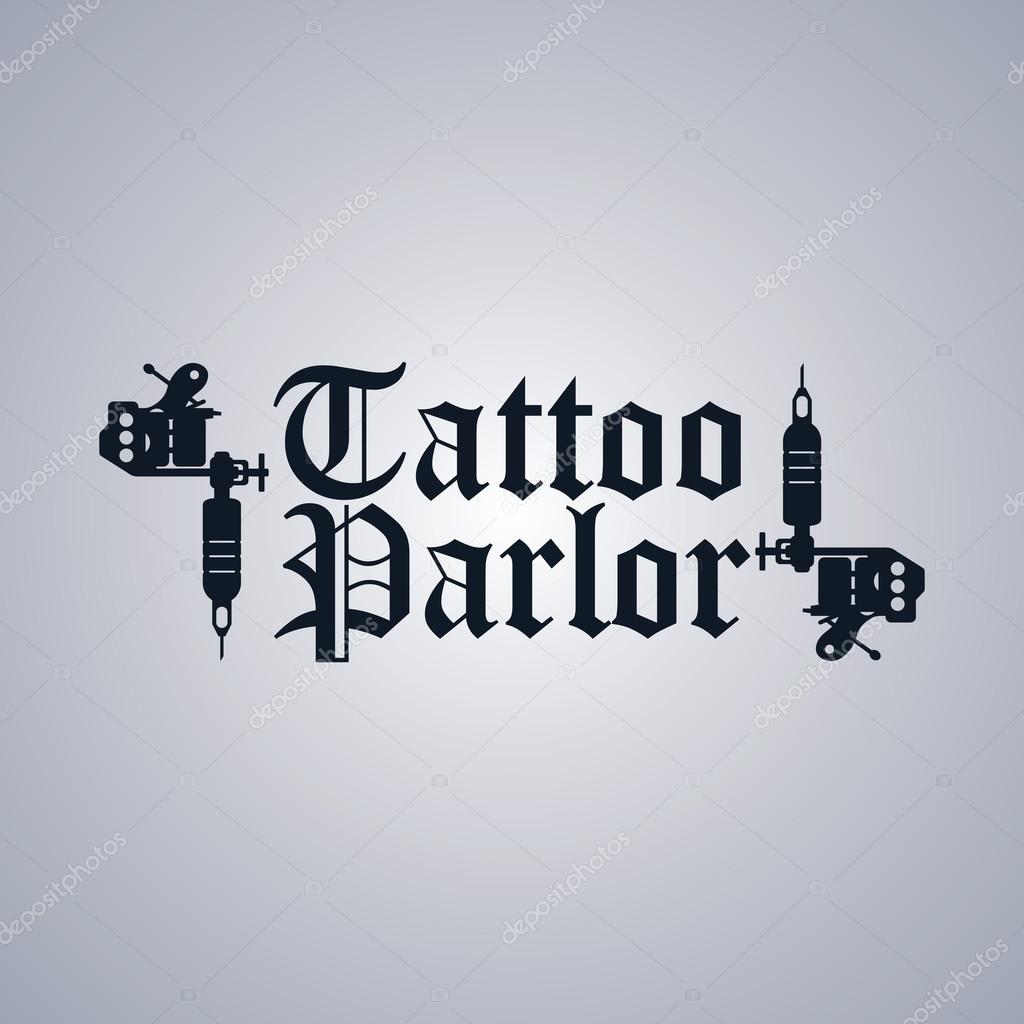 Tattoo parlor template vector illustration