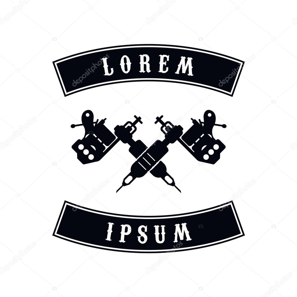 Tattoo machine vector illustration