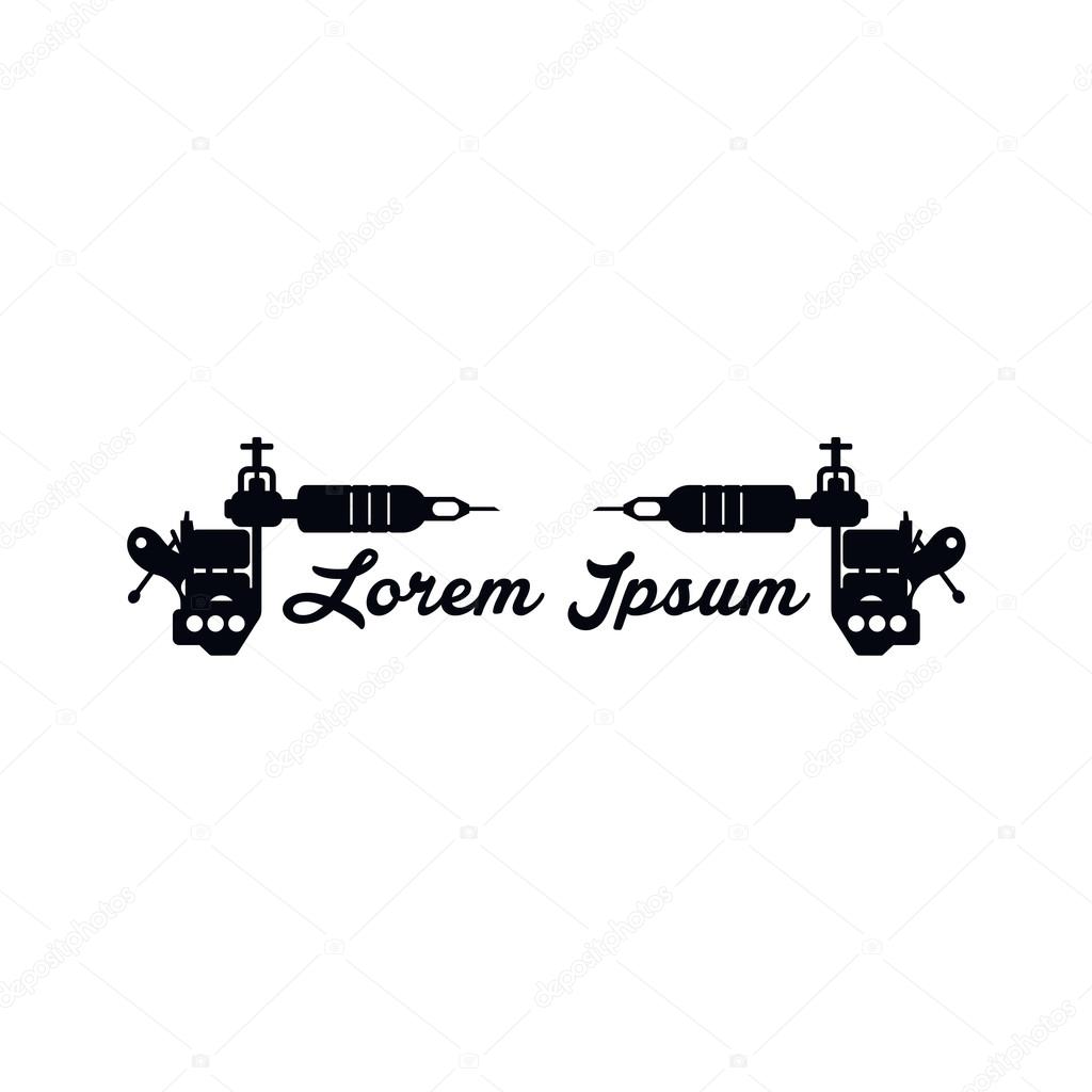 Tattoo machine vector illustration
