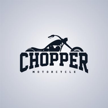 motorcycle - chopper bike clipart