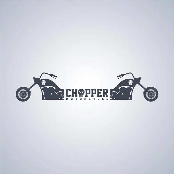 Chopper thème de moto — Image vectorielle