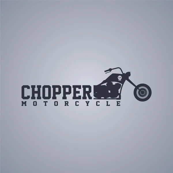 Motorcycle - chopper bike — Stock Vector