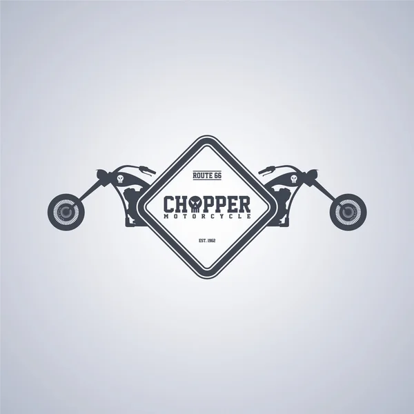 チョッパー バイク テーマ — ストックベクタ