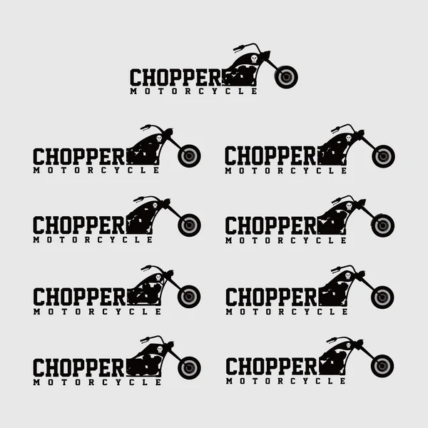 Classic chopper motorcycle theme — Stock Vector