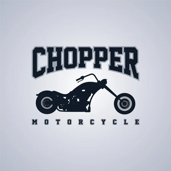Moto - chopper bike — Vettoriale Stock