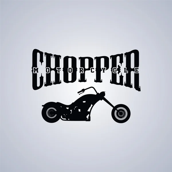 Classique chopper thème de moto — Image vectorielle