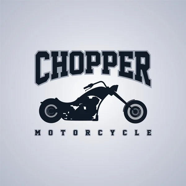 Tematu motocykl klasyczny chopper — Wektor stockowy