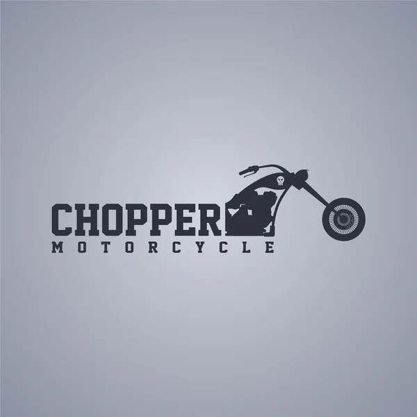 Motorcycle - chopper bike — Stock Vector