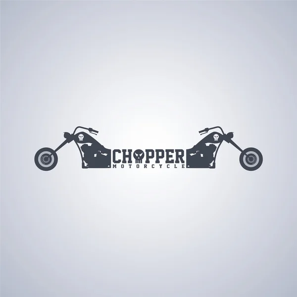 Tematu motocykl Chopper — Wektor stockowy