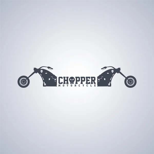 チョッパー バイク テーマ — ストックベクタ