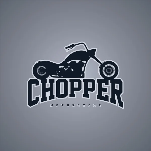 Klasik chopper motosiklet Tema — Stok Vektör