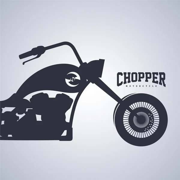 Motorcykel - chopper cykel – Stock-vektor