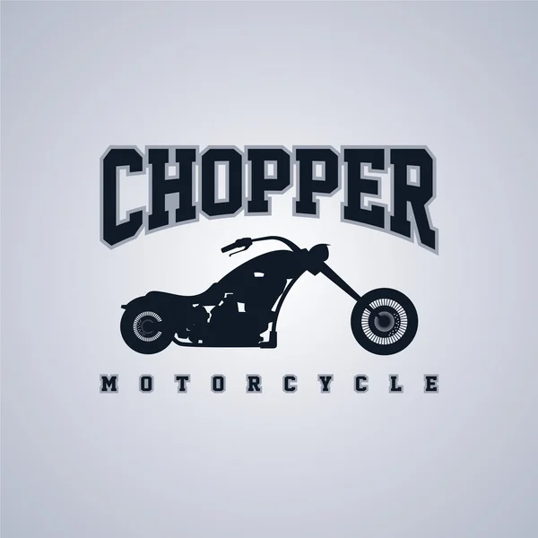 Motorfiets - chopper bike — Stockvector