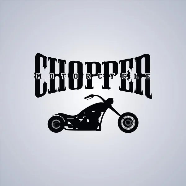 Klassiska chopper motorcykel tema — Stock vektor
