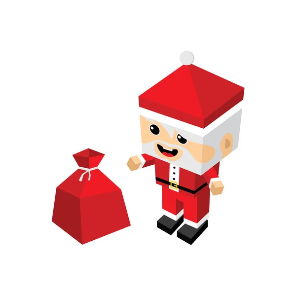 Feliz Navidad Santa Claus — Vector de stock