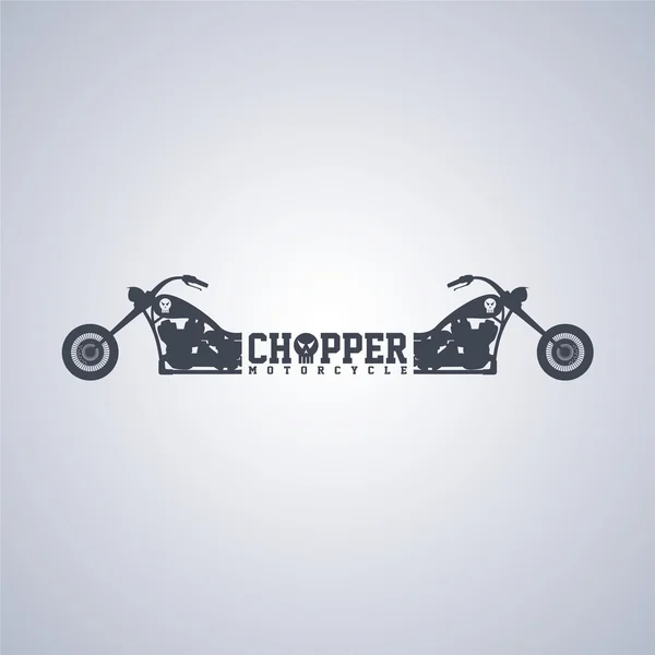 Chopper Motorrad Thema — Stockvektor