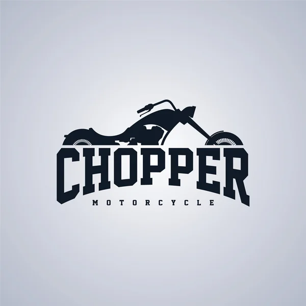 Motocykl - rower chopper — Wektor stockowy