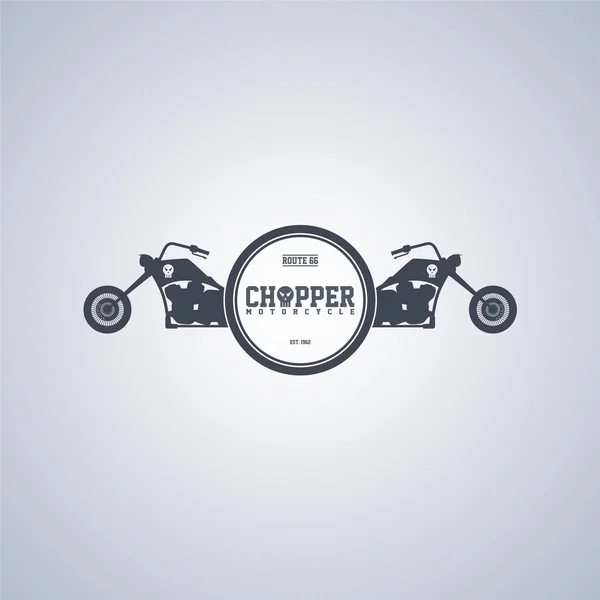 Chopper motorcykel tema — Stock vektor