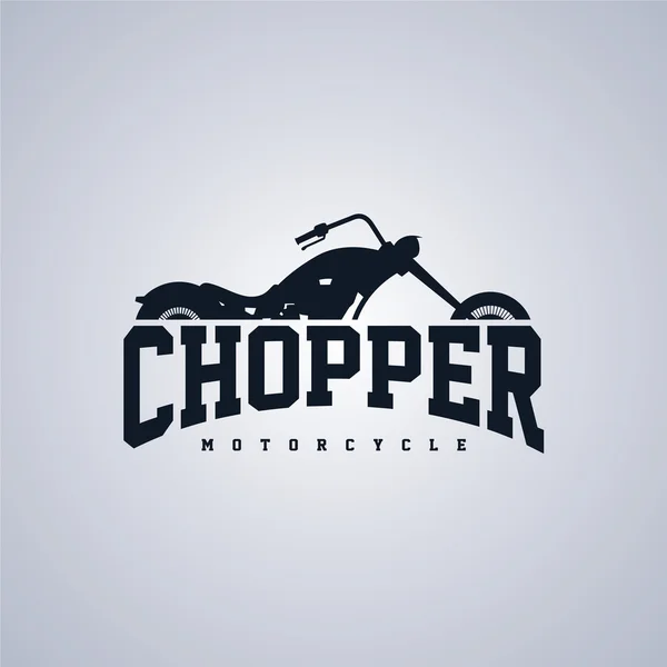Motorfiets - chopper bike — Stockvector
