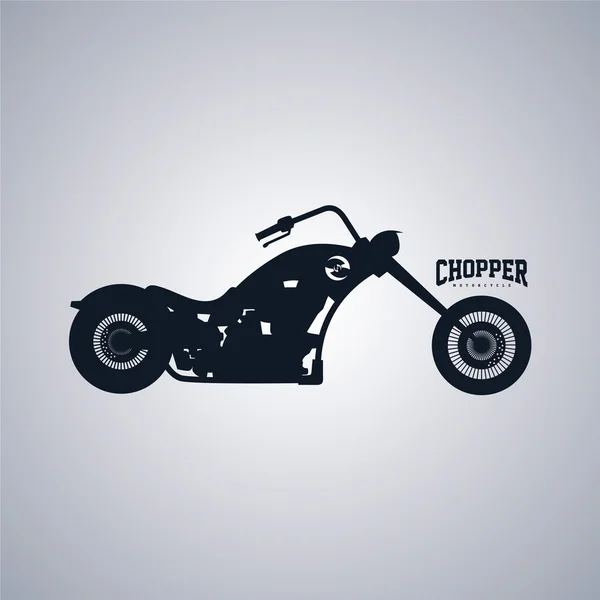 Motorcycle - chopper bike — Stock Vector