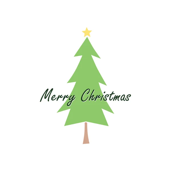 Merry Christmas Tree — Stockvector