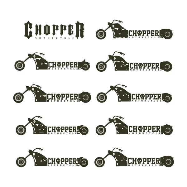 Klassisches Chopper Motorrad Thema — Stockvektor