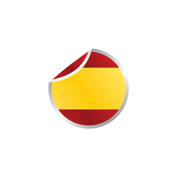 Parlak ulusal bayrak - İspanya — Stok Vektör