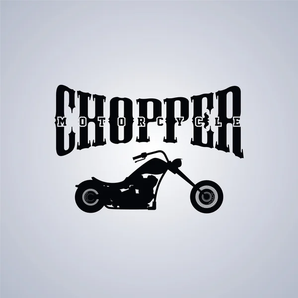 Tematu motocykl klasyczny chopper — Wektor stockowy